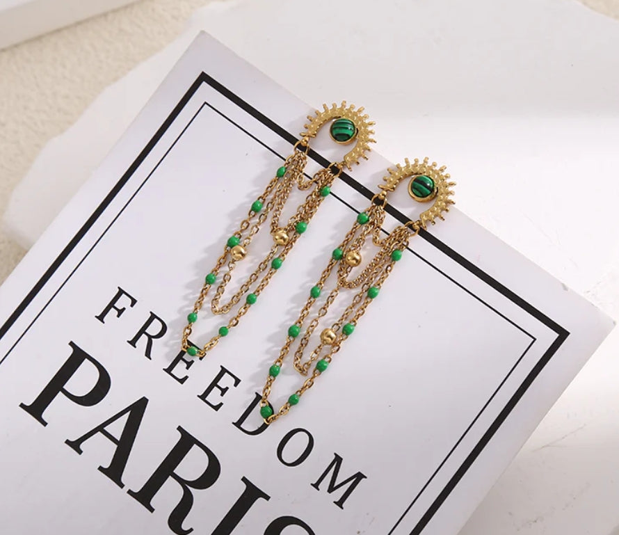 Boucles d'oreilles Sun